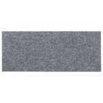 vidaXL Tapis d'escalier autocollants 30 pièces 60 x 25 cm Gris clair Rectangulaire