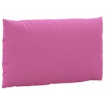 vidaXL Coussins de palette lot de 3 rose tissu Oxford