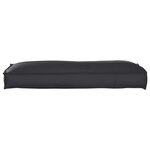 vidaXL Coussin pour dossier de palette Noir 120 x 40 x 12 cm