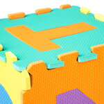 Tectake tapis puzzle  tapis de jeux 86 pièces en mousse