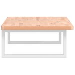 vidaXL Étagère de vasque murale acier et bois massif de hêtre