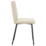 vidaXL Chaises à manger lot de 6 crème similicuir