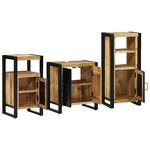 vidaXL Ensemble de mobilier de salle de bain 3 Pièces Bois Recyclé Solide