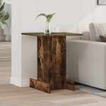 vidaXL Table d'appoint Chêne fumé 44 5 x 45 x 55 cm Bois d'ingénierie