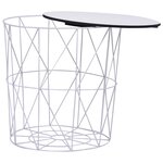 vidaXL Table basse 3 Pièces Blanc