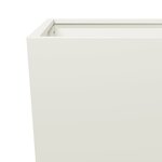 vidaXL Jardinières 2 Pièces blanc 35x35x75 cm acier