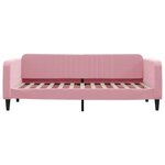 vidaXL Lit de jour avec matelas rose 90x200 cm velours