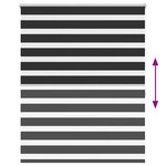 Store enrouleur tamisant 140 x 175cm noir