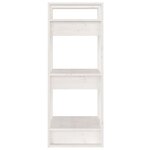 vidaXL Bibliothèque/Séparateur de pièce Blanc 41x35x91 cm Pin solide