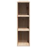 vidaXL Tête de lit avec rangement 135 cm bois massif de pin