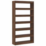 vidaXL Bibliothèque Marron Bois d'ingénierie