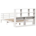 vidaXL Lit bibliothèque sans matelas blanc 140x190 cm bois pin massif