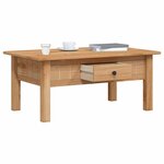 vidaXL Table basse 100x60x43 5 cm Pin massif Assortiment Panama