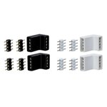 Connecteur d'angle yourled ruban blanc noir