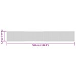 vidaXL Tapis rectangulaire naturel 70x500 cm bambou