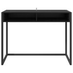 vidaXL Bureau Chêne noir 100 x 50 x 75 cm Bois d'ingénierie