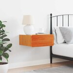 vidaXL Table de chevet Brun cire 39 x 34 x 16 5 cm Bois massif en pin