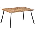 vidaXL Table à manger 148x97x76 cm bois massif de teck