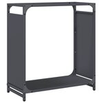 vidaXL Portant de bois chauffage anthracite 60x28x65 cm