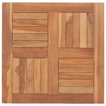 vidaXL Dessus de table Bois de teck solide 60x60x2 5 cm