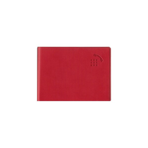 Répertoire / Carnet d'adresses 7.2 x 9,5 cm - Rouge