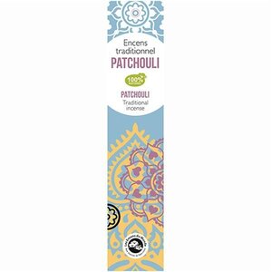 Encens indien au Patchouli 40 bâtonnets 45 min