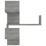 vidaXL Étagère d'angle murale Sonoma gris 40x40x50cm Bois d'ingénierie