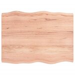 vidaXL Dessus de table bois massif traité bordure assortie