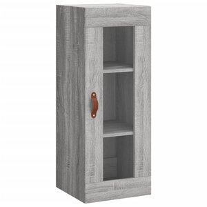vidaXL Armoire murale sonoma gris 34 5x34x90 cm