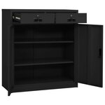 vidaXL Armoire de bureau Anthracite 90x40x102 cm Acier