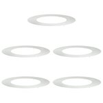 vidaXL Anneau d'arbre plat 5 Pièces Ø50/80 cm en acier galvanisé