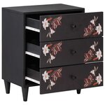 vidaXL Table de chevet avec tiroir Multicolore 50 x 33 x 60 cm