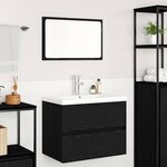 vidaXL Ensemble de mobilier de salle de bain 3 Pièces chêne artisanal