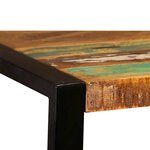 vidaXL Table à manger Bois de récupération massif 120 cm