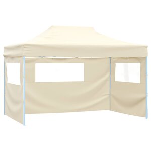 vidaXL Tente de fête 291 x 431 x 315 cm Crème Tissu Oxford