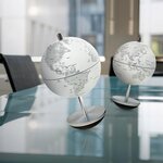 Mini globe terrestre Swing Ø 11 cm - Blanc