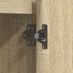 Buffet vidaXL LED Chêne Sonoma 90x32x75 cm en bois d'ingénierie