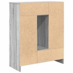 vidaXL Buffet avec tiroirs et portes sonoma gris 73x31x90 cm
