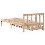vidaXL Cadre de lit sans matelas 75x190 cm bois de pin massif