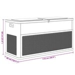 vidaXL Boîte de rangement de jardin 320 L Anthracite