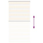 vidaXL Store zèbre beige marbré largeur du tissu 70 9 cm polyester