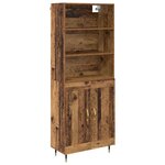 vidaXL Haut Armoire Bois Ancien 69 5 x 34 x 180 cm Bois d'ingénierie