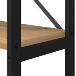 vidaXL Étagère Chêne artisanal 40 x 30 x 189 5 cm Bois d'ingénierie