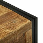 vidaXL Boîte de Rangement 80 x 50 x 50 cm Bois de mangue brut et métal