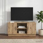 vidaXL Meuble TV 102 x 34 5 x 47 cm Chêne artisanal Bois d'ingénierie