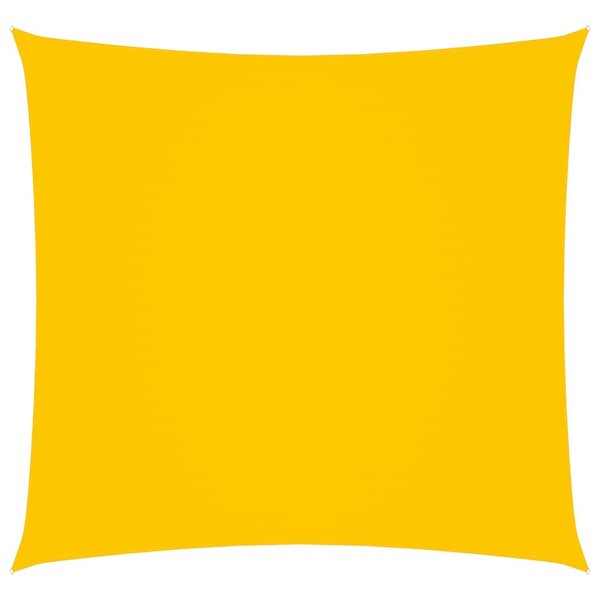 vidaXL Voile de parasol Tissu Oxford carré 4x4 m Jaune
