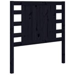 vidaXL Tête de lit Noir 106x4x100 cm Bois massif de pin