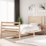 vidaXL Cadre de lit Bois de pin massif 90x200 cm