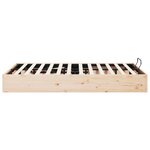 vidaXL Cadre de lit ottoman avec rangement Naturel 180 x 200 cm
