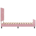 vidaXL Cadre de lit avec tête de lit Rose 80 x 200 cm Velours